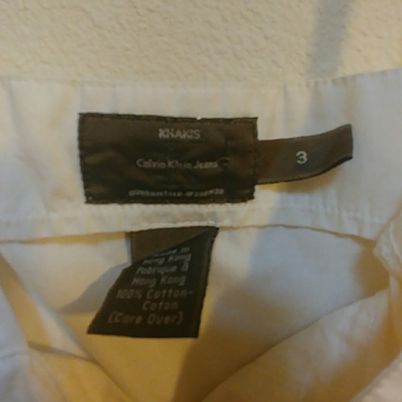 Calvin Klein Khakis 205w39 white dress size 3 - Picture 3 of 4